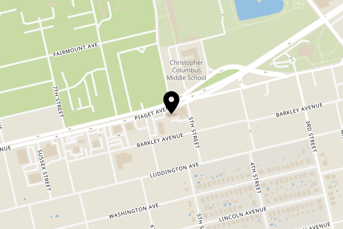 Map showing the location of Munchies Clifton on 397 Piaget Ave in Clifton